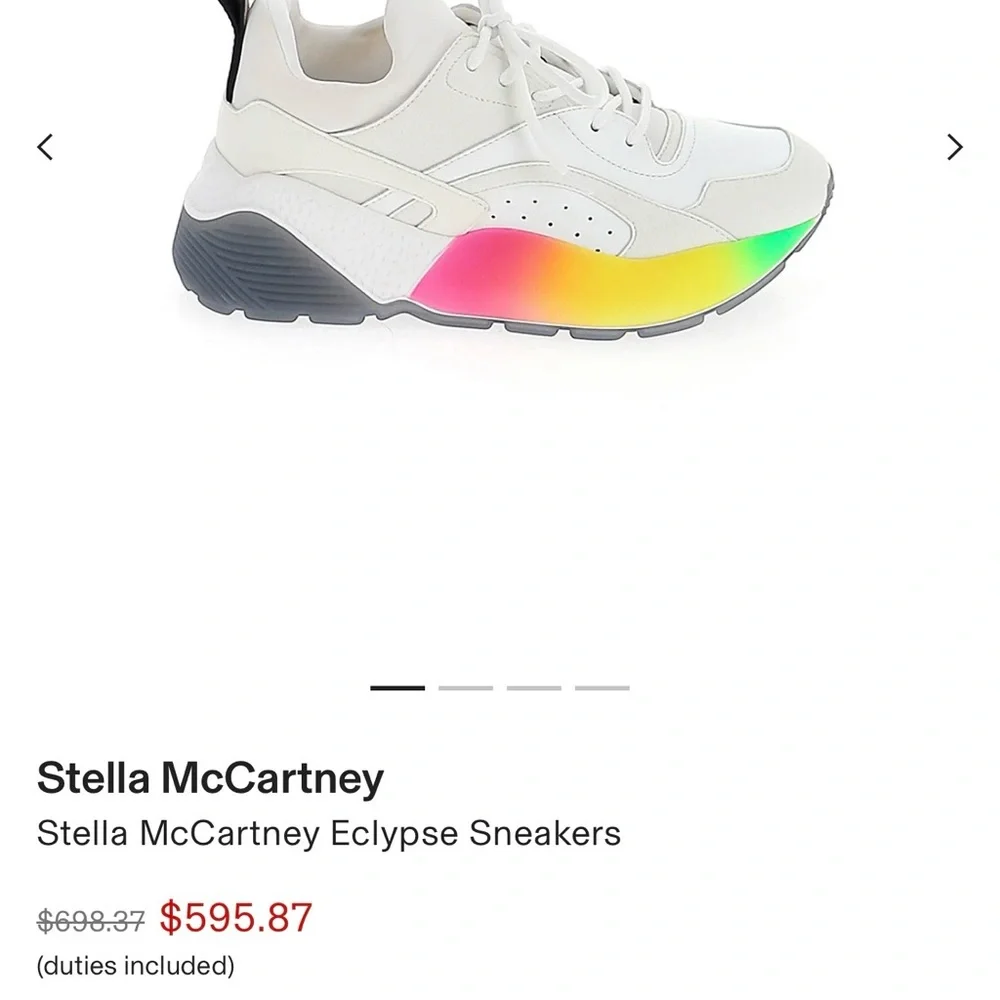 Stella McCartney Eclypse Sneakers
Worn once, comes with dust bag - Picture 1 of 5